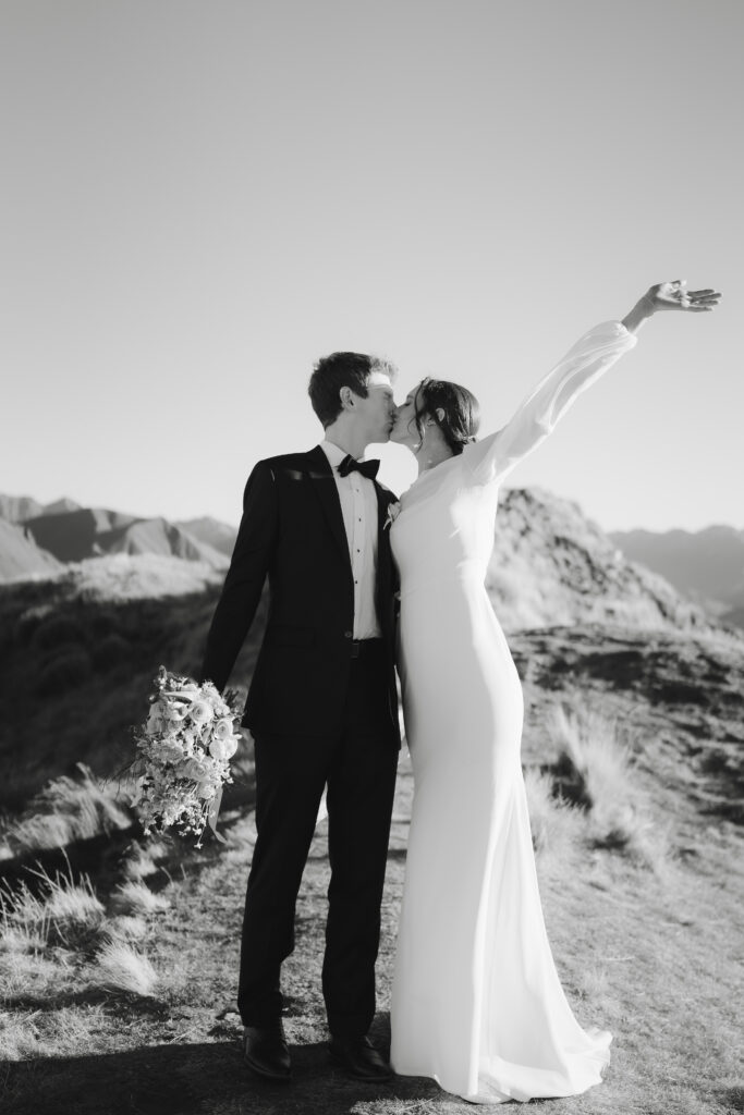 Coromandel Peak couple celebrating
