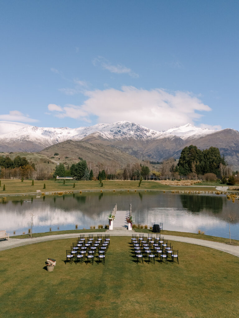 Wedding Ceremony location at Ayrburn, Queenstown